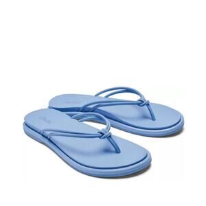 OluKai Sandal Women's 'Aka Knotted Straps Cloud Blue Comfort Flip Flop W8 New